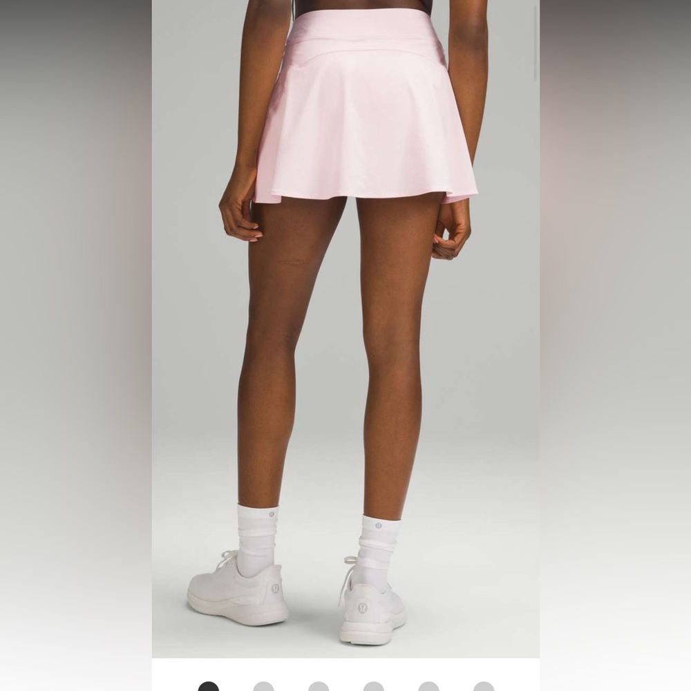 lululemon athletica lightweight high-rise tennis skirt strawberry milkshake